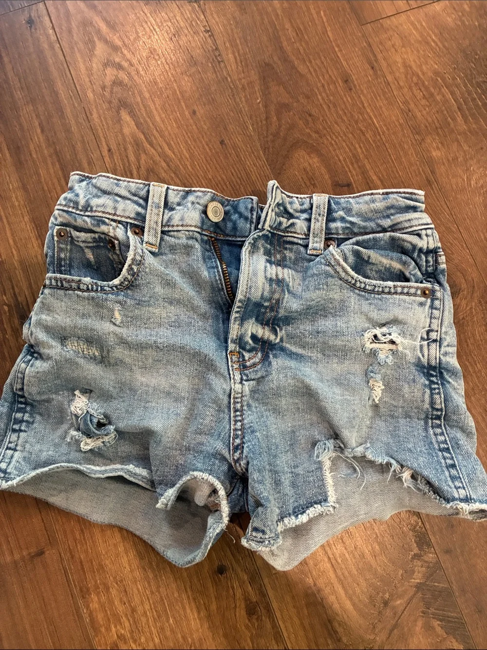 Girl’s GAP Light Blue Distressed Denim Shorts